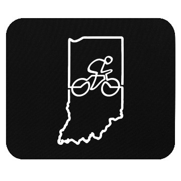 Discover Indiana Cycling Premium Mouse Pads Cyclist Gift Bike