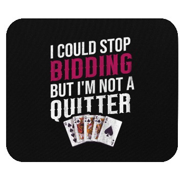 Discover Card Game Bridge Design for a Bridge Player Mouse Pads