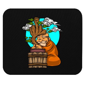 Discover Miniature Trees Bonsai Middle Finger Mouse Pads