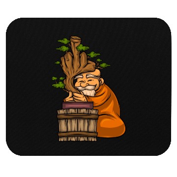 Discover Miniature Trees Bonsai Middle Finger Mouse Pads