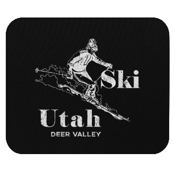 Discover Utah Skiing Deer Valley Ski Mouse Pads