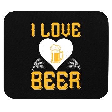 Discover I love beer Mouse Pads