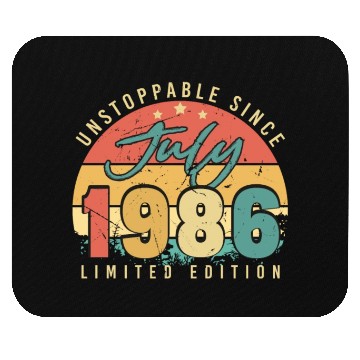 Discover Building Year 1986 In July Mouse Pads