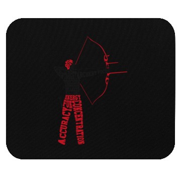 Discover Archery Bow Archer Word Cloud Mouse Pads