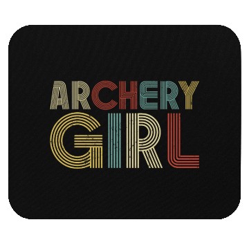 Discover Archery Bow Archer Girl Retro Mouse Pads
