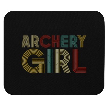 Discover Archery Bow Archer Girl Retro Mouse Pads