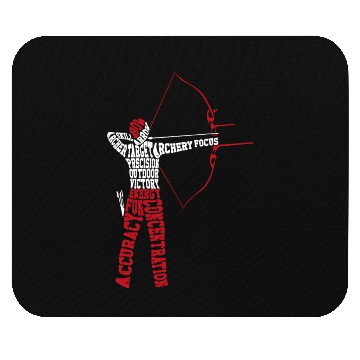Discover Archery Bow Archer Word Cloud Mouse Pads
