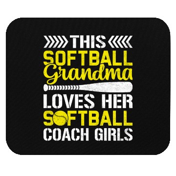 Discover This Softball Grandma Loves Her Softball Coach Mouse Pads