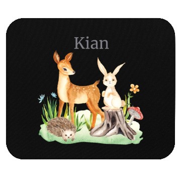 Discover Waldtier Waldtier Reh Hase Hedgehog Flowers Name Mouse Pads