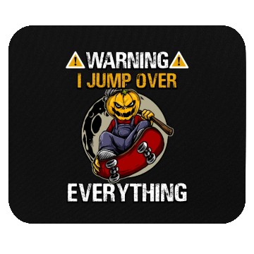 Discover I Jump Over Everything Halloween Skateboard Mouse Pads