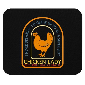 Discover Super Sexy Chicken Lady Mouse Pads, Chicken Farmer