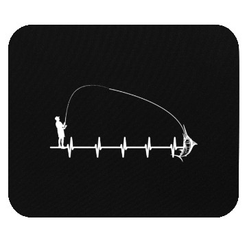 Discover Fishing Heartbeat Gift Mouse Pads