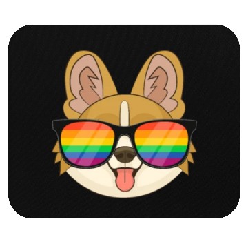 Discover Corgi LGBT Sunglasses Mouse Pads