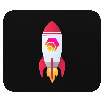 Discover hexagon hex crypto coin Rocket To The Moon Mouse Pads