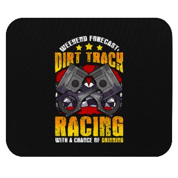 Discover Weekend Forecast Dirt Track Racing Racer Mouse Pads