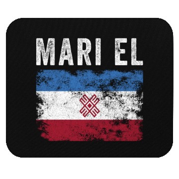 Discover Mari El Flag Distressed - Mari Flag Mouse Pads
