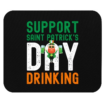 Discover Support Saint Patrick's Day Drinking Mouse Pads