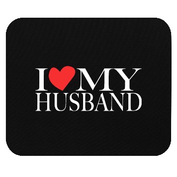 Discover I love my husband Mouse Pads