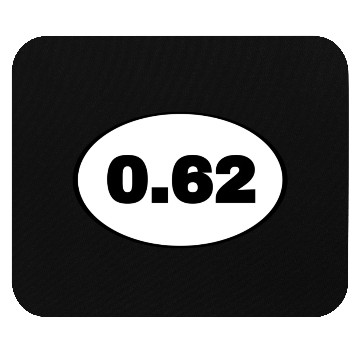Discover Funny 0.62 Mile Batch Bumper - Marathon Running Mouse Pads