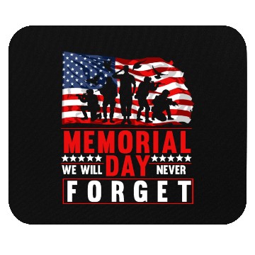 Discover Memorial Day American Flag Soldiers Patriotic US Mouse Pads
