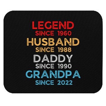 Discover legend husband daddy papa quotes Mouse Pads