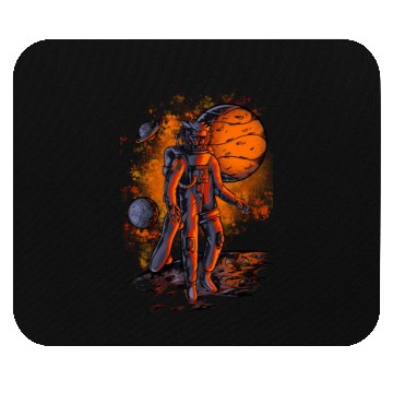 Discover Lion astronauts in space Mouse Pads