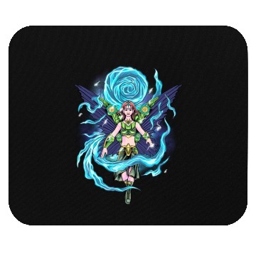 Discover Angel winged robot Mouse Pads