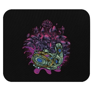 Discover Fish Cyborg Dark Art Mouse Pads