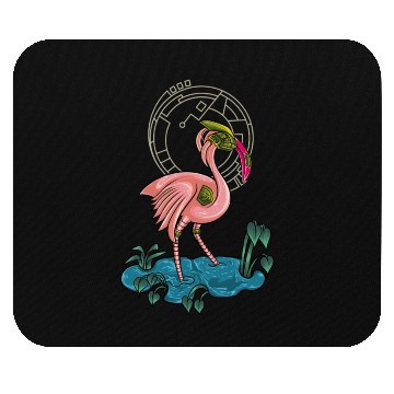 Discover Flamingo mecha robot Mouse Pads