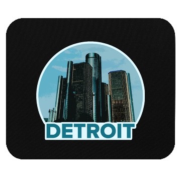 Discover Detroit Skyline Mouse Pads