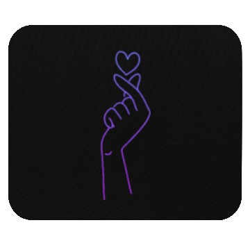 Discover Finger Heart Pocket K-Pop K-Drama Mouse Pads
