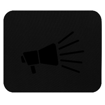 Discover megaphone loud speech icon Mouse Pads