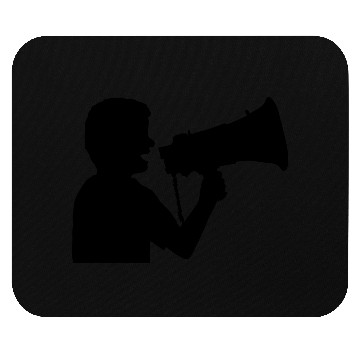 Discover megaphone propaganda man angry Mouse Pads