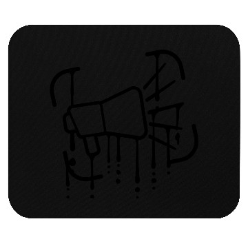 Discover Graffiti drop megaphone icon Mouse Pads