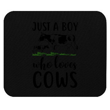 Discover Just A Boy Who Loves Cows Mouse Pads