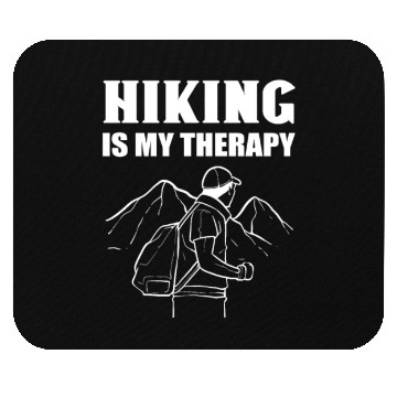 Discover Hiking Is My Therapy Hiker Climbing Mouse Pads