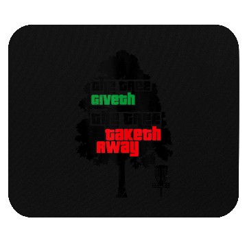 Discover Discing Golf Funny Disc Sports Tree Icon Art Say Mouse Pads