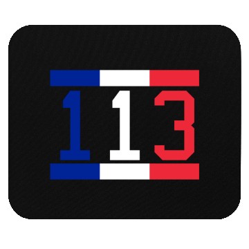 Discover France Flag Number 113 Mouse Pads