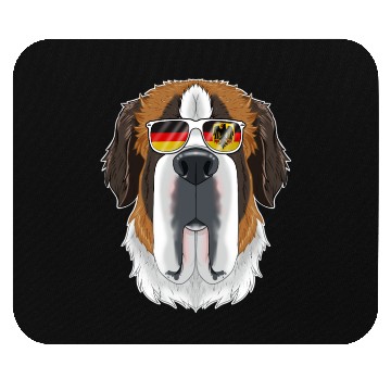 Discover Saint Bernard Germany Sunglasses I German Flag Mouse Pads