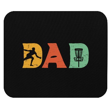 Discover Mens Funny Disc Golf Dad Retro Fathers Day Mouse Pads