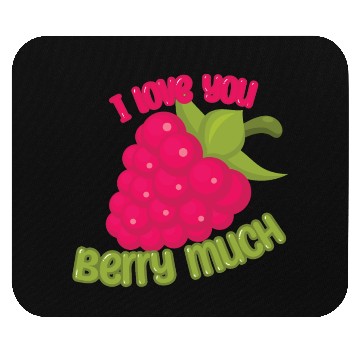 Discover I Love You BERRY Much Mouse Pads