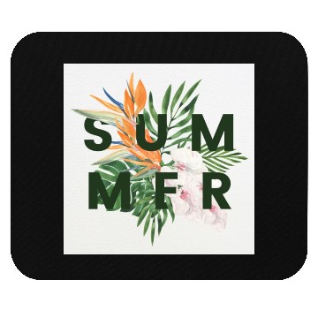 Discover Green Illustration Summer Mouse Pads