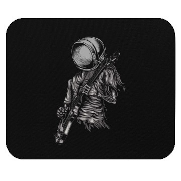 Discover Astronaut Playing Guitar Astronomy Mouse Pads