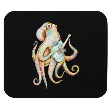 Discover POLAH the axe wielding Octopus on Aqua Mouse Pads