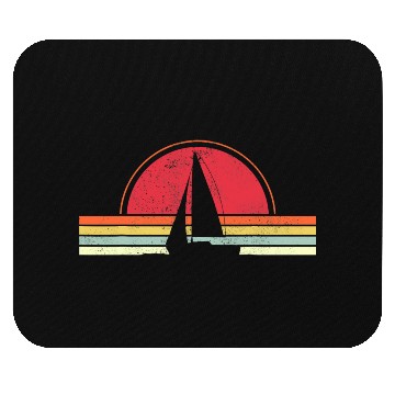 Discover Sailing Vintage Retro Sailboat Boating Boat Sailor Mouse Pads