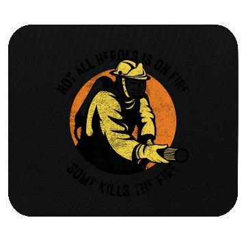Discover Firefighter Kills The Fire Mouse Pads