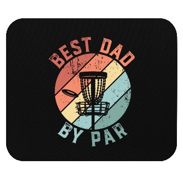 Discover Retro Best Dad By Par Disc Golf Fathers Day Mouse Pads