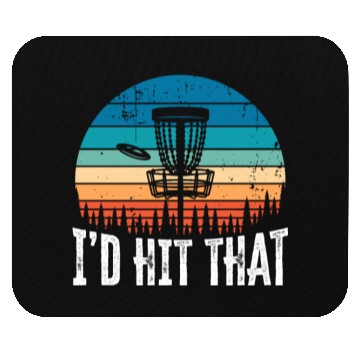 Discover I'd Hit that Funny Disc Golf Sunset Gift Mouse Pads