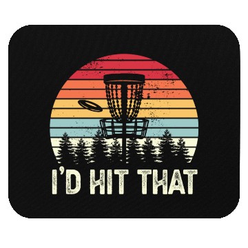 Discover Funny Disc Golf I'd Hit that Sunset Gift Mouse Pads