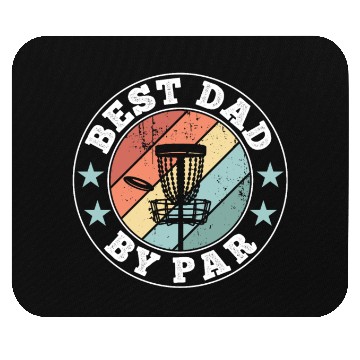 Discover Disc Golf Best Dad by Par Funny Fathers Day Gift Mouse Pads